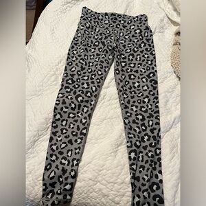 Cheetah print workout athletic pants